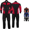 German Wear Completo moto 2 pezzi – Giacca e pantaloni in tessuto Cordura, robusto e resistente alle intemperie