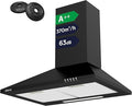 CIARRA Cappa a parete 60 cm – Classe energetica A++, potente, per montaggio a parete