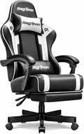 Sedia gaming ergonomica – Poggiapiedi, poggiatesta, supporto lombare, altezza regolabile, carico 200 kg, nera