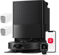 Roborock Qrevo Series Robot aspirapolvere e lavapavimenti – Aspirazione 8000 Pa, navigazione LiDAR, stazione all-in-one, spazzola anti-groviglio, nero