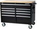HuskyTools Banco da lavoro mobile extra profondo 46″ a 9 cassetti