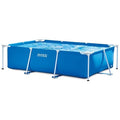 Intex Metal Frame Junior Piscina rettangolare con struttura tubolare 2,60 × 1,60 × 0,65 m – Fuori terra per bambini e giardino