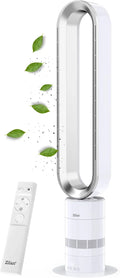 Zilan Ventilatore a torre a risparmio energetico con motore BLDC – Telecomando, oscillazione, molto silenzioso, 10 velocità, raffrescamento