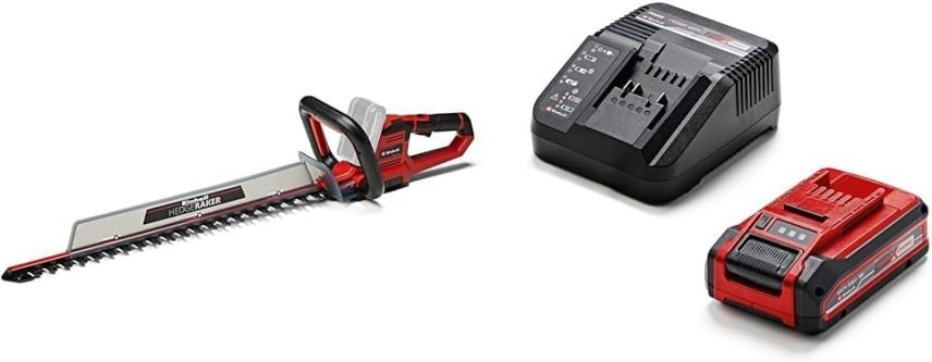 Einhell GE-CH 18/60 Li-Solo Tagliasiepi a batteria Power X-Change – 18 V, lama 60 cm, passo 22 mm, impugnatura rotante, raccoglitore incluso, senza batteria