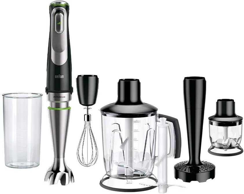 Braun MultiQuick 9 MQ 9187XLI Frullatore a immersione – Potente con accessori versatili