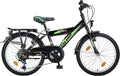 Talson Bicicletta per bambini 20″ – 6 velocità, illuminazione conforme StVZO, nero/verde