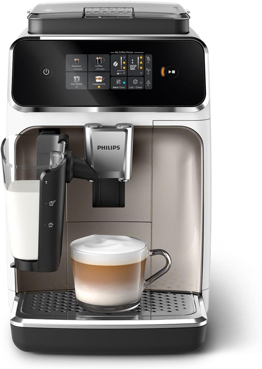 Philips Serie 2300 Macchina espresso automatica EP2333/40 – Cromo bianco