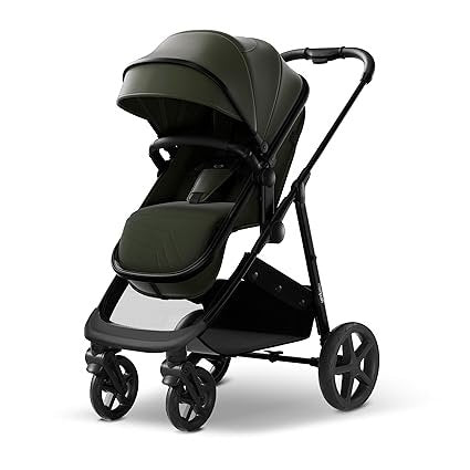 Mompush Wiz Passeggino 2-in-1 – Navicella e seduta sportiva, chiusura con una mano, seduta reversibile, capottina UPF 50+