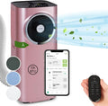 Klarstein Climatizzatore portatile 5 in 1 con tubo di scarico – Ventilatore, deumidificatore, purificatore d'aria, modalità notte, controllo tramite app, per casa e ufficio