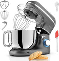 Robot da cucina 2000 W con ciotola inox 6,2 L – Frusta, gancio impastatore, frusta piatta e accessori, antracite