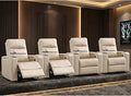 HOMCOM Poltrona relax alzapersona elettrica – Posizione liberamente regolabile, bianco crema