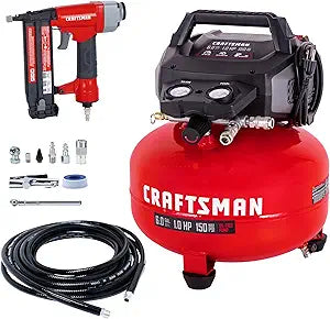 CRAFTSMAN Compressore pancake 6 galloni con chiodatrice Brad 18GA