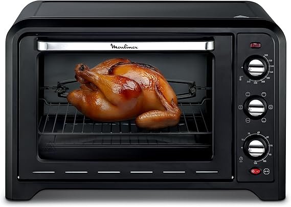 Moulinex Optimo OX495810 Forno elettrico 60 L – 7 modalità di riscaldamento, ventilato, termostato fino a 240 °C, timer, nero
