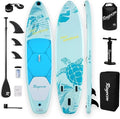 Stand Up Paddle gonfiabile 11' × 34 pollici – Extra largo, ultra stabile, fino a 205 kg, pompa e pagaia in fibra di vetro incluse