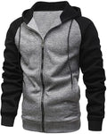 Felpa uomo con cappuccio e zip – Giacca hoodie comoda, taglie S–2XL
