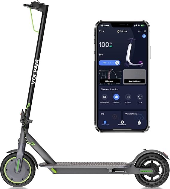 Aotedor Scooter per mobilità ultraleggero per adulti – Pieghevole, circa 16 kg, doppia batteria al litio, autonomia fino a 35 km, approvato per aereo, ideale per anziani e viaggi