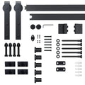 HOMCOM Kit binario per porta scorrevole – Scorrimento silenzioso, uso versatile