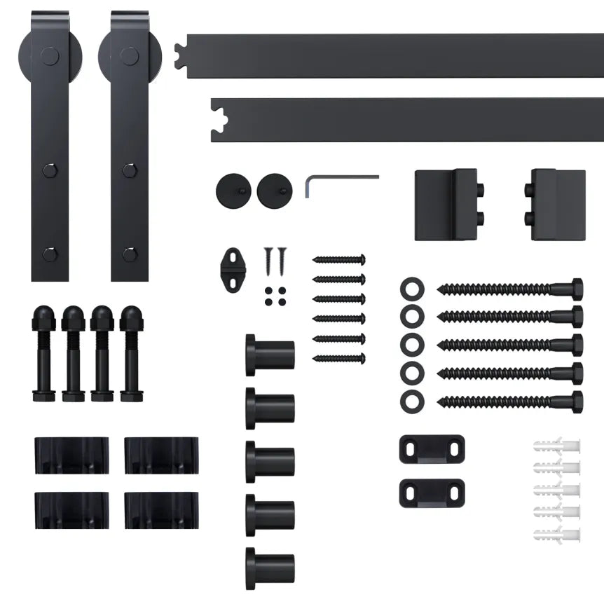 HOMCOM Kit binario per porta scorrevole – Scorrimento silenzioso, uso versatile