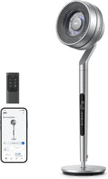 Dreo Ventilatore a piantana intelligente – Altezza 101,6-111,8 cm, motore DC silenzioso, oscillazione 120° + 85°, portata d'aria 30,5 m, 10 velocità