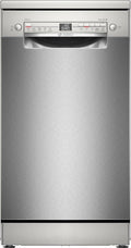 Bosch SPV2IKX10E Serie 2 Lavastoviglie smart a scomparsa totale 45 cm – Cestello posate, Asciugatura extra, InfoLight rosso sul pavimento, AquaStop, bianco