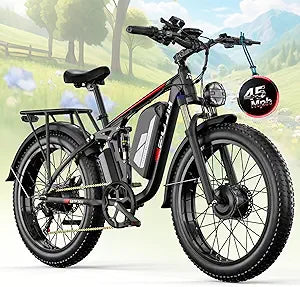 Bicicletta elettrica per adulti con doppio motore 6000 W