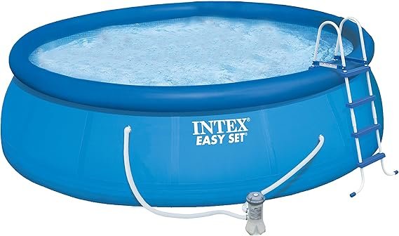 Intex Easy Set Piscina fuori terra rotonda Ø 4,57 × 1,22 m – Autoportante per giardino