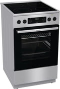 Gorenje GECS5C70XPA Cucina elettrica 50 cm in vetroceramica – Forno 70 L, GentleClose, preriscaldamento rapido, AirFry, ExtraSteam, modalità pizza 300 °C, guide telescopiche, AquaClean, nero