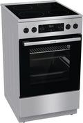 Gorenje GECS5C70XPA Cucina elettrica in vetroceramica da 50 cm – Forno da 70 L, GentleClose, preriscaldamento rapido, AirFry, ExtraSteam, modalità pizza 300 °C
