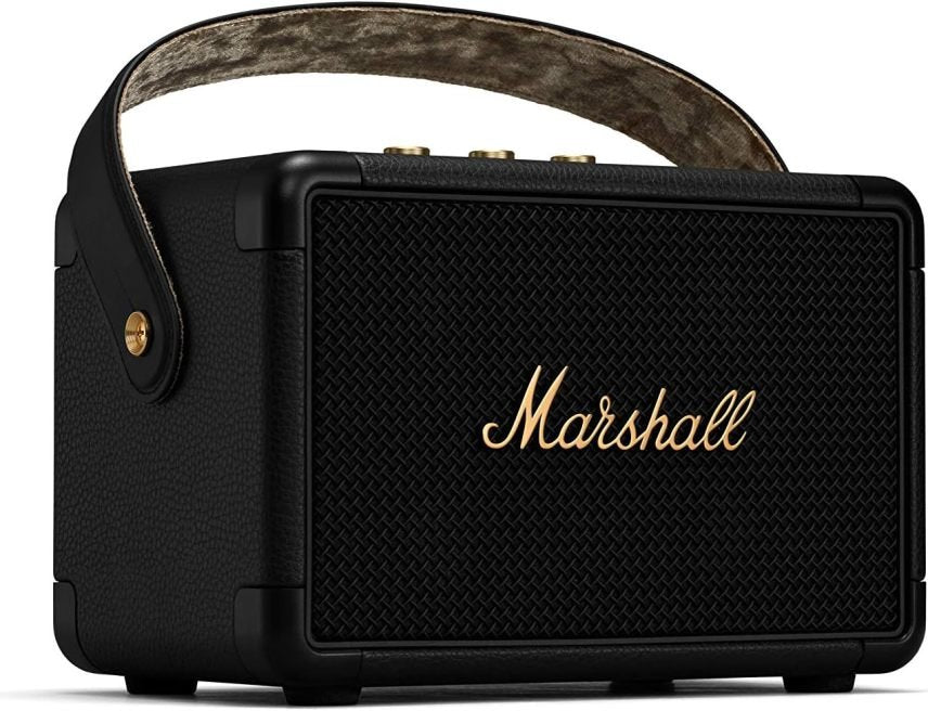 Marshall Kilburn II Altoparlante Bluetooth portatile resistente all’acqua – Nero e ottone