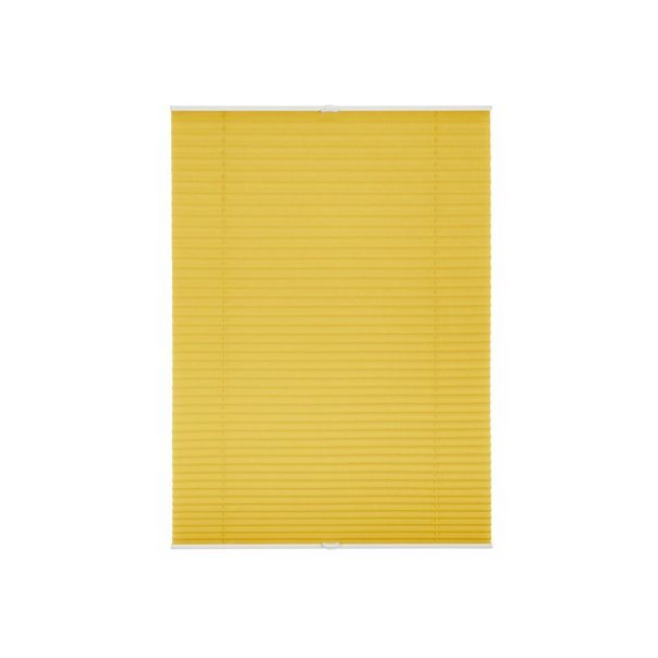 Lichtblick Tenda plissettata Klemmfix – Regolazione continua, oscurante, montaggio senza forare, 130 × 100 cm, giallo, articolo di seconda scelta come nuovo