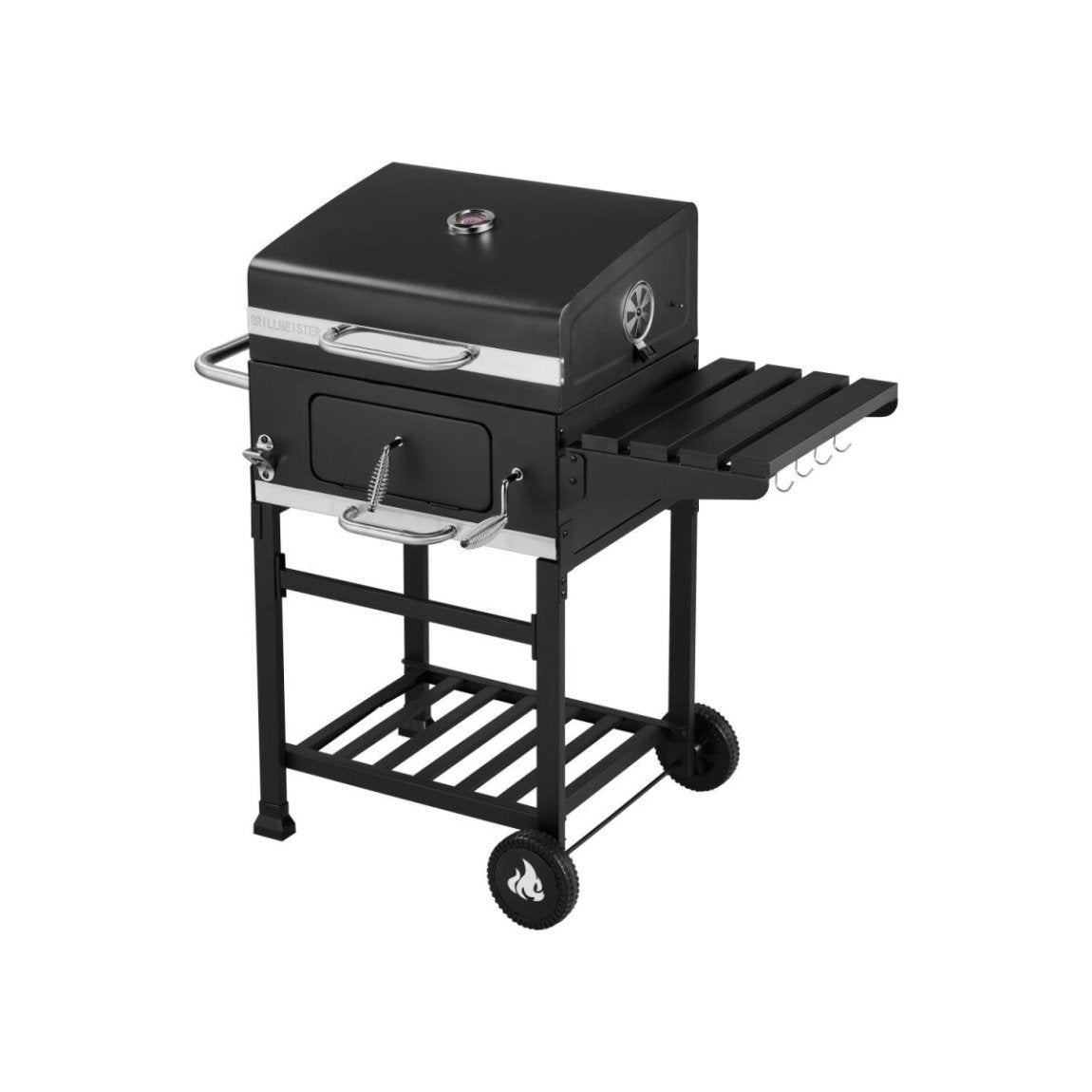 GRILLMEISTER Barbecue a carbone comfort Kansas – 106,5 × 103 × 71 cm – Articolo di seconda scelta, come nuovo