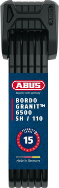 ABUS Bordo Granit XPlus 6500 SH Lucchetto pieghevole – 110 cm, nero