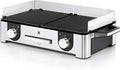 WMF Lono Master-Grill Barbecue Elettrico 50×28 cm – Griglia da Tavolo con Paravento e Vaschetta Raccogligocce, Certificato Outdoor, 2 Zone Regolabili