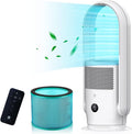 Ventilatore senza pale Ultty con purificatore d'aria – Ventilatore a torre silenzioso, telecomando, comandi touch, timer 8 h, filtro HEPA 99,97%, altezza 80 cm, oscillazione 90°