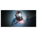 PARKSIDE® PSHL 2 D1 Casco da saldatura automatico con LED, nero/fiamme – Articolo di seconda scelta, come nuovo