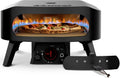 COZZE Forno a gas per pizza CLASSIC Black Edition 34 cm (13 pollici) – Pietra rotante e scudo termico per una cottura perfetta