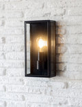 Belgrave Outdoor Lantern Tall Carbon – Lanterna da esterno moderna per giardino, terrazza e balcone