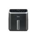 Midea HeatXpress™ Airfryer Forno 5,5 QT 9 in 1 – Friggitrice ad aria compatta, 9 funzioni, cottura rapida e a basso contenuto di grassi, nera