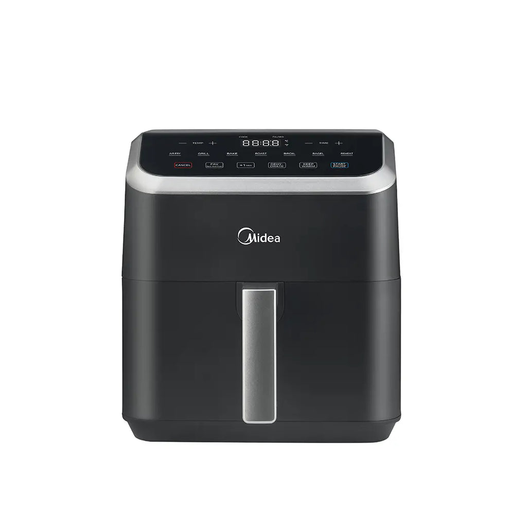 Midea HeatXpress™ Airfryer Oven 5.5 QT 9-in-1 – Friggitrice compatta senza olio, 9 funzioni, Cottura rapida con pochi grassi, Nero