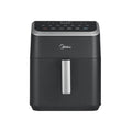 Midea HeatXpress™ Airfryer Forno 7,8 QT 8 in 1 – Friggitrice ad aria multifunzione, cottura rapida, grande capacità, nera