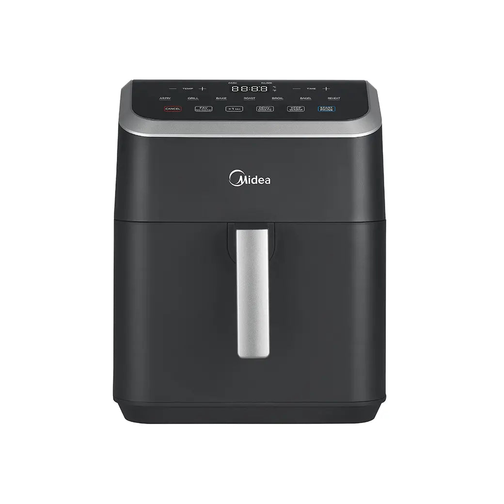 Midea HeatXpress™ Airfryer Forno 7,8 QT 8 in 1 – Friggitrice ad aria multifunzione, cottura rapida, grande capacità, nera