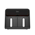 Midea Airfryer Forno 8,4 QT 9 in 1 a doppia zona – Due zone di cottura, 9 funzioni, grande capacità, nero