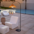 Niza 165 Lampada da terra ad arco senza fili – Lampada LED a batteria per interni ed esterni