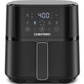 Chefman TurboFry® Touch Airfryer digitale 4 qt – Friggitrice ad aria compatta con comandi touch, nera