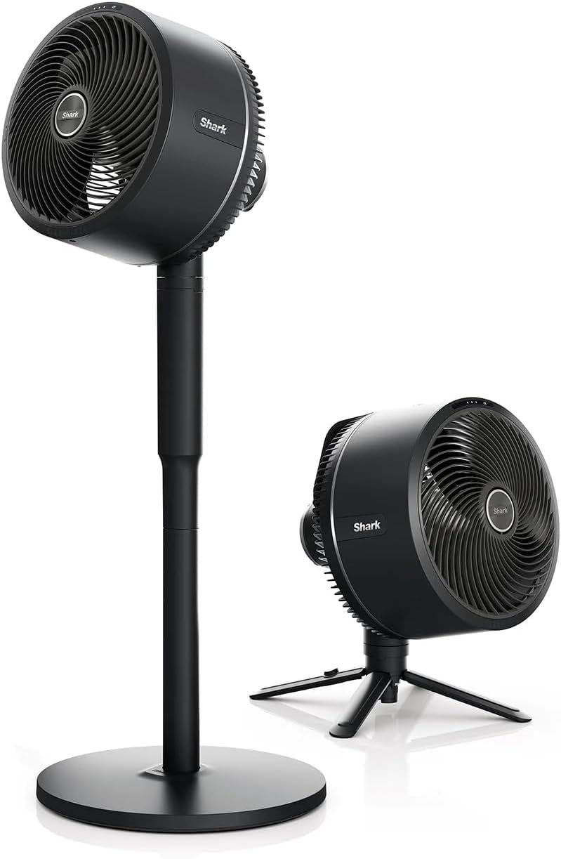 Shark FlexBreeze Ventilatore 2 in 1 ad alta velocità – Ibrido con cavo/senza fili, interno/esterno, telecomando, inclinazione regolabile, resistente ai raggi UV