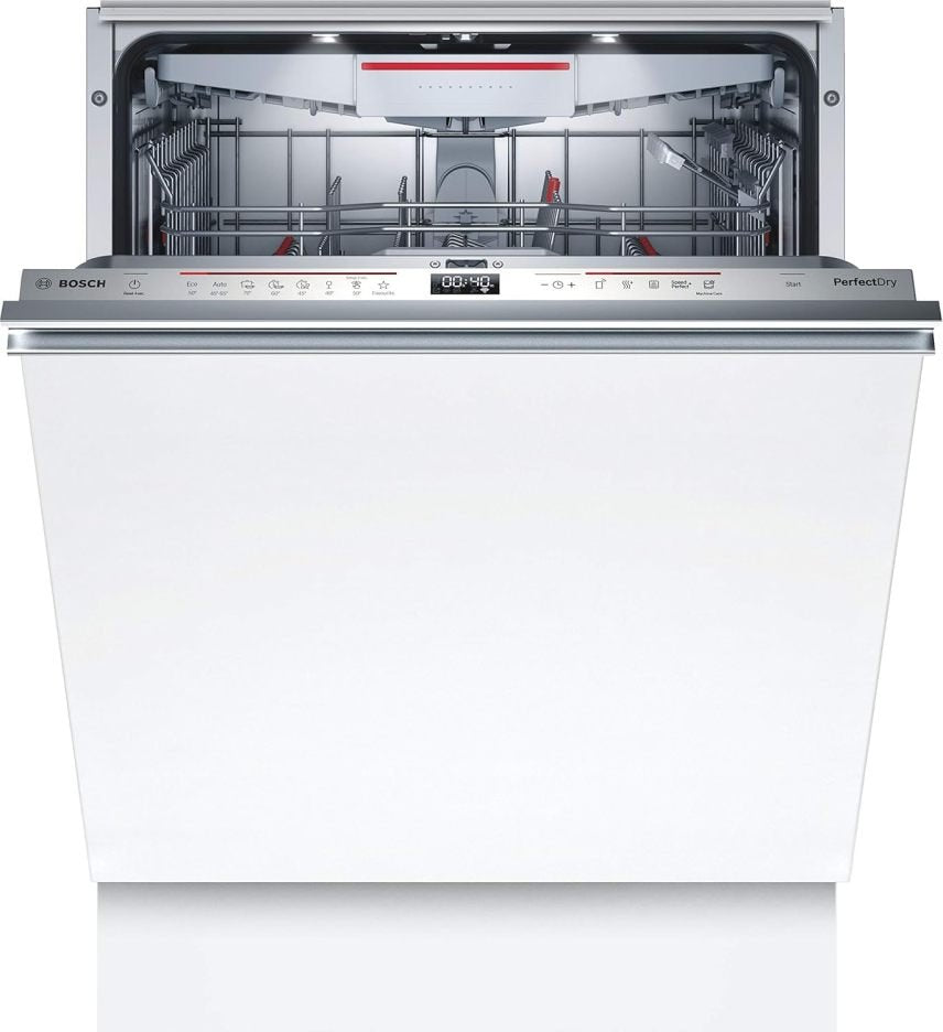 Bosch SMV6ZCX49E Serie 6 Lavastoviglie a scomparsa totale – Cassetto portaposate, programma Silence, PerfectDry con zeolite
