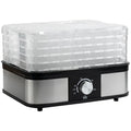 HOMCOM Essiccatore alimentare inox a 5 ripiani – Temperatura regolabile