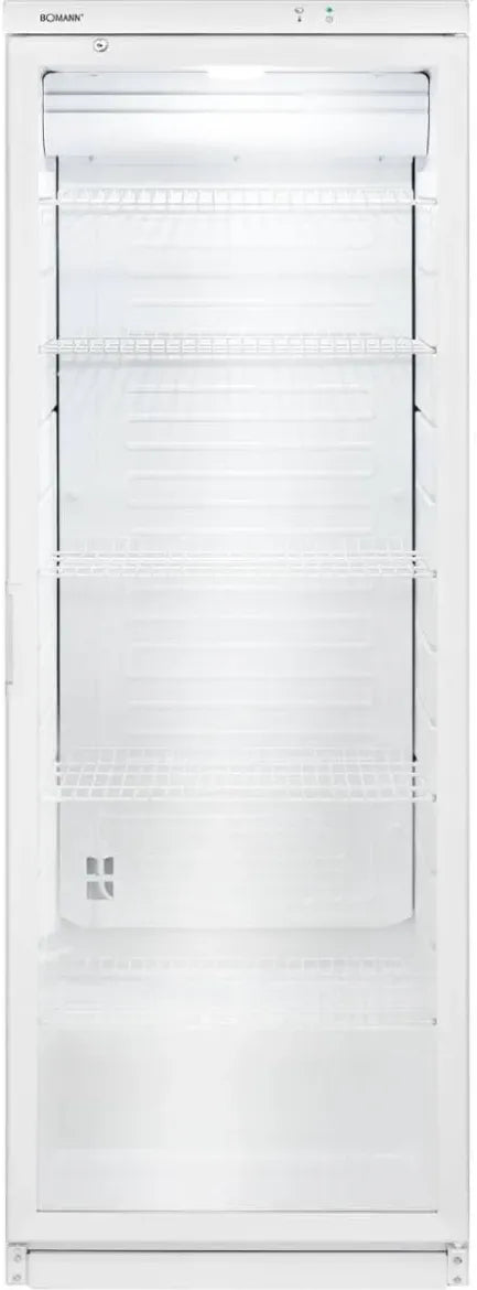 Bomann Frigorifero vetrina 347 L – Frigorifero per bevande con serratura, 6 ripiani regolabili da 30 kg, illuminazione LED, KSG 7351 nero