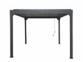 Metalcraft Pergola 3 × 3 m con tetto a lamelle regolabile manualmente, antracite