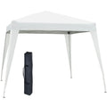 Outsunny Gazebo pieghevole / tenda per eventi con protezione UV, bianca